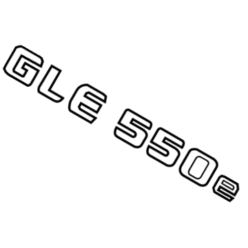 Mercedes-Benz GLE550e Emblem - 166-817-45-00