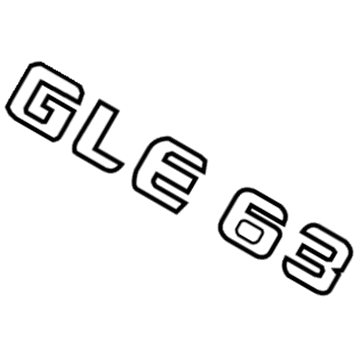 Mercedes-Benz GLE63 AMG Emblem - 292-817-24-00