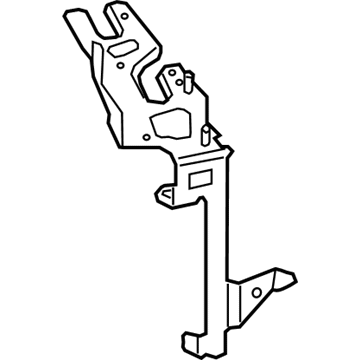 Mercedes-Benz 213-500-55-00 Auxiliary Cooler Bracket 213-500-55-00 Mercedes-Benz Auxiliary Cooler Bracket Illustration 1 of 1
