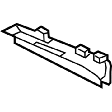099-505-09-00 Mercedes-Benz Auxiliary Cooler Cover Illustration 1 of 1