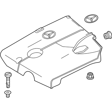 Mercedes-Benz GLE300d Engine Cover - 651-010-84-12