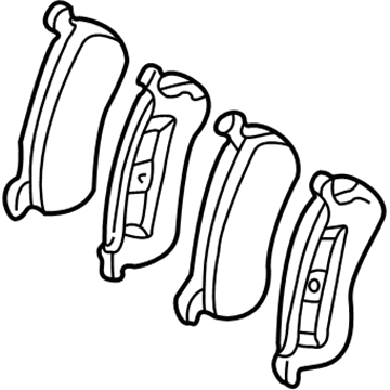 Mercedes-Benz ML500 Brake Pads - 163-420-11-20-41