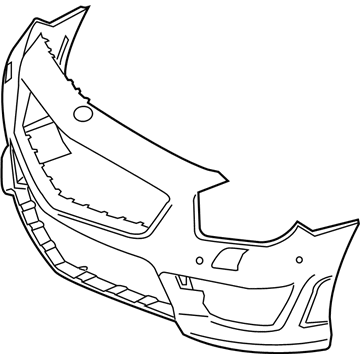 Mercedes-Benz SL63 AMG Bumper Cover - 231-885-08-25-9999