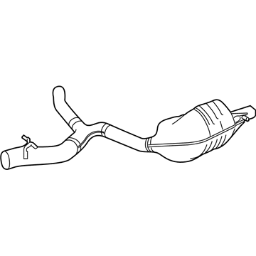 Mercedes-Benz E300 Exhaust Pipe - 213-490-63-02