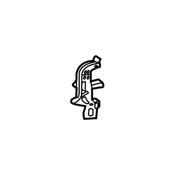 177-500-33-00 Mercedes-Benz Radiator Lower Bracket Illustration 1 of 1