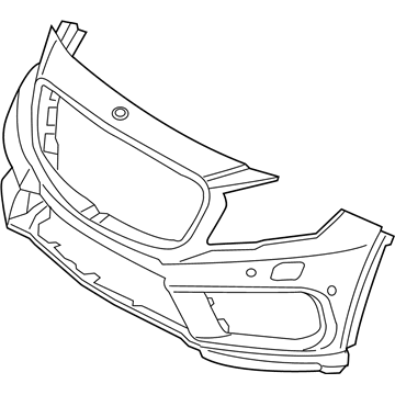Mercedes-Benz GLA45 AMG Bumper Cover - 156-880-34-40-9999