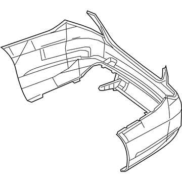 Mercedes-Benz S550e Bumper Cover - 222-885-19-25-9999