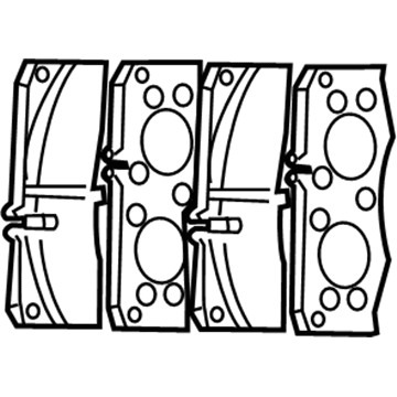 Mercedes-Benz G500 Brake Pads - 900-420-02-00