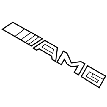 Mercedes-Benz GLE43 AMG Emblem - 166-817-63-00