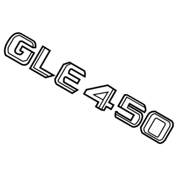 Mercedes-Benz GLE450 AMG Emblem - 292-817-28-00