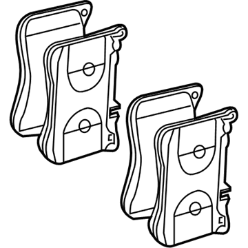 Mercedes-Benz SL63 AMG Brake Pads - 000-420-43-04