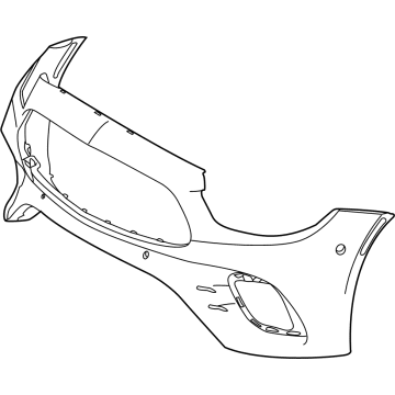 Mercedes-Benz E53 AMG Bumper Cover - 238-885-56-01-9999