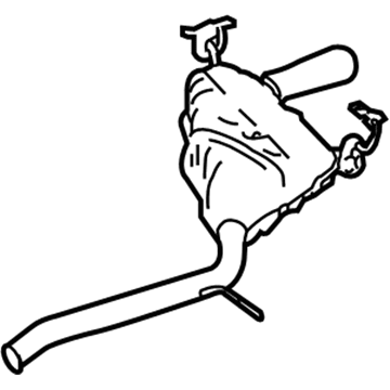 Mercedes-Benz R500 Exhaust Pipe - 251-490-96-01
