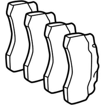Mercedes-Benz CL600 Brake Pads - 004-420-08-20-41