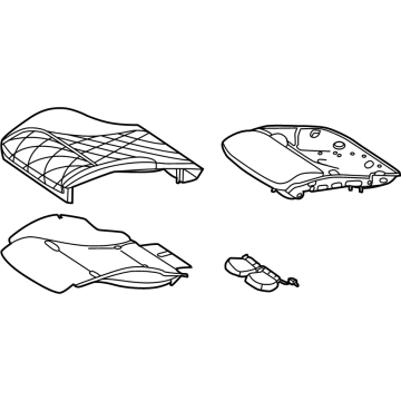 Mercedes-Benz AMG GT 55 Seat Cushion - 232-910-70-05-3D27