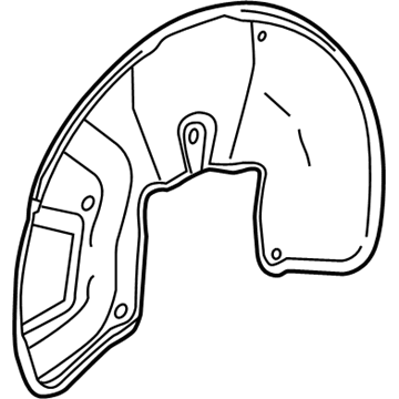 Mercedes-Benz Brake Dust Shields - 166-421-02-20