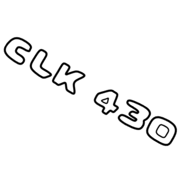 Mercedes-Benz CLK430 Emblem - 208-817-07-15