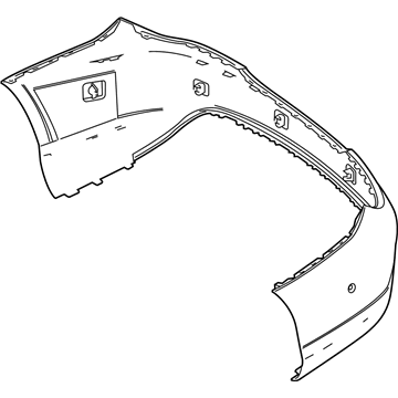 Mercedes-Benz CLA250 Bumper Cover - 117-880-03-40-9999