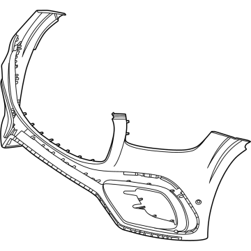 Mercedes-Benz GLS63 AMG Bumper Cover - 167-885-72-11-9999