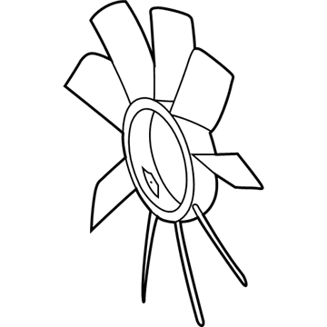 Mercedes-Benz C220 Radiator fan - 111-200-00-23