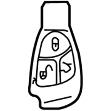 Mercedes-Benz E550 Key Fob - 222-905-22-10-9999