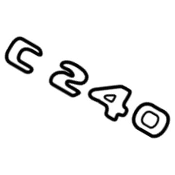 Mercedes-Benz C240 Emblem - 209-817-01-15