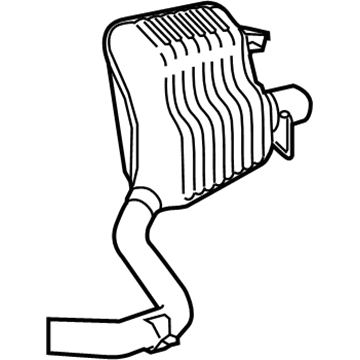 Mercedes-Benz SL450 Exhaust Pipe - 231-490-16-00