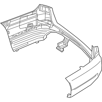 Mercedes-Benz E450 Bumper Cover - 213-885-09-01-9999