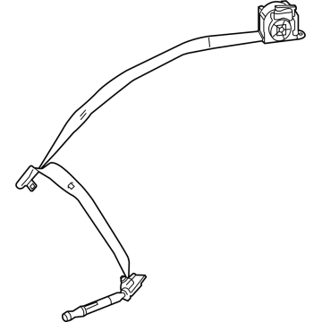 Mercedes-Benz S63 AMG E Performance Seat Belt - 223-860-58-00-9H96