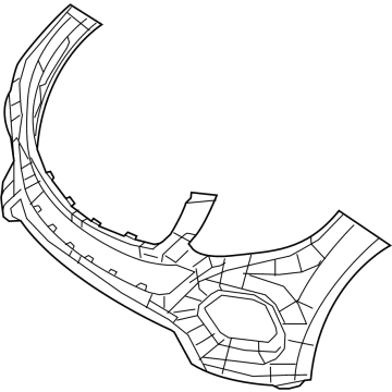 Mercedes-Benz GLE400 Bumper Cover - 166-885-91-25-64-9999