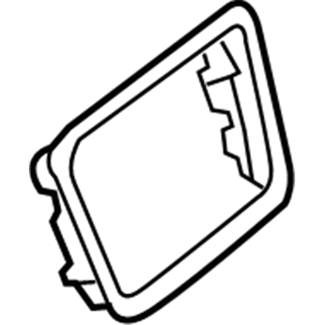 Mercedes-Benz 176-689-00-18 Center Bezel 176-689-00-18 Mercedes-Benz Center Bezel Illustration 1 of 1