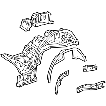 Mercedes-Benz 238-610-17-00 Sidemember Assembly 238-610-17-00 Mercedes-Benz Sidemember Assembly Illustration 1 of 1