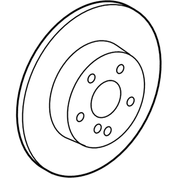 Mercedes-Benz Brake Rotor - 000-423-12-12-90