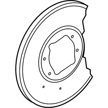 Mercedes-Benz E400 Brake Dust Shields - 204-421-18-20