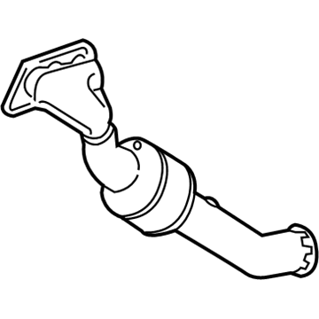 Mercedes-Benz GLE350 Exhaust Pipe - 166-490-40-36