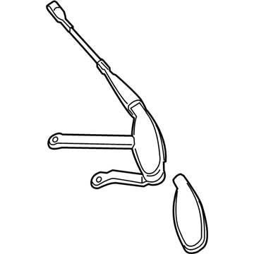 Mercedes-Benz C450 AMG Wiper Arm - 205-820-35-01