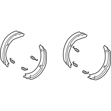 Mercedes-Benz Parking Brake Shoes - 003-420-34-20