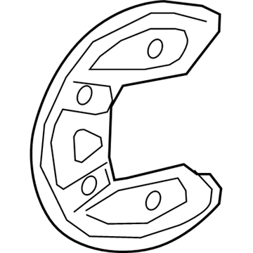 Mercedes-Benz G63 AMG Brake Dust Shields - 463-423-11-00
