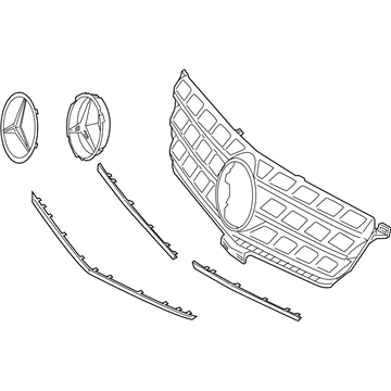 Mercedes-Benz ML550 Grille - 166-880-10-85-9040