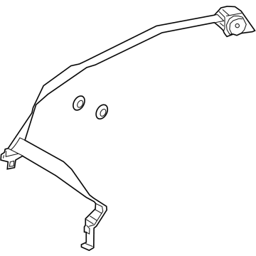 Mercedes-Benz EQS 450+ SUV Seat Belt - 296-860-28-00-9C94