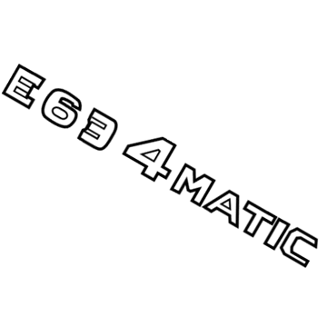Mercedes-Benz E63 AMG Emblem - 212-817-02-00