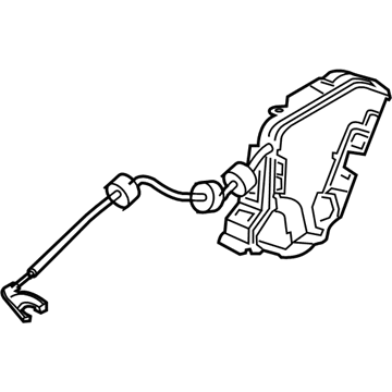 Mercedes-Benz Rear Passenger Door Handle Latch - 219-730-04-35