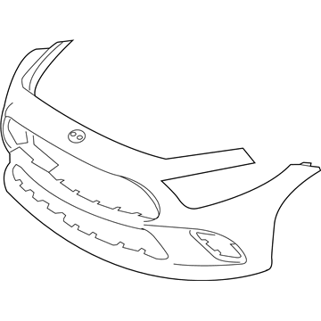 Mercedes-Benz Bumper Cover - 257-880-74-02-9999