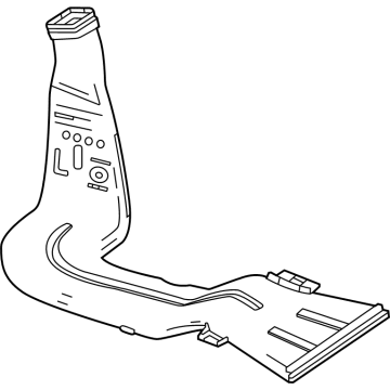 Mercedes-Benz EQB 250+ Air Duct - 243-831-00-00