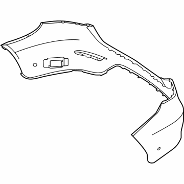 Mercedes-Benz GLC300 Bumper Cover - 253-880-58-03-9999