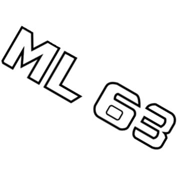 Mercedes-Benz ML63 AMG Emblem - 164-817-05-15