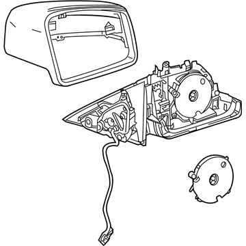 Mercedes-Benz E550 Car Mirror - 207-810-06-76