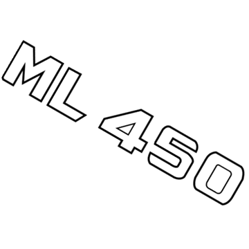 Mercedes-Benz ML450 Emblem - 164-817-19-15