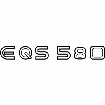 Mercedes-Benz EQS 580 SUV Emblem - 297-817-30-00