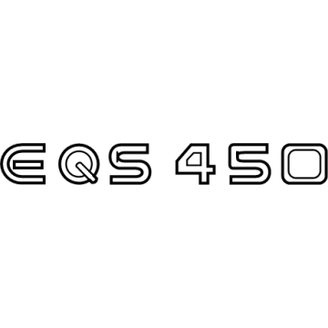 Mercedes-Benz EQS 450 SUV Emblem - 297-817-02-00